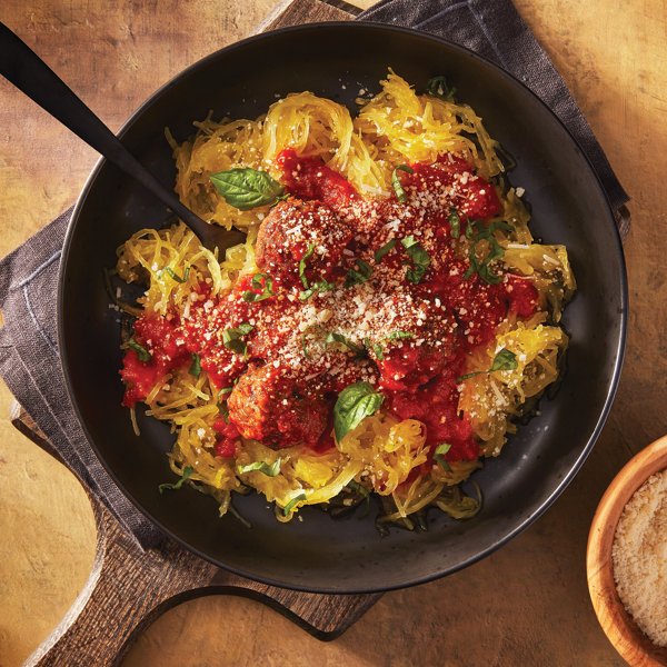 Spaghetti Squash and Meatballs