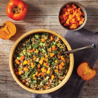 Spicy Quinoa Tabouli with Persimmons