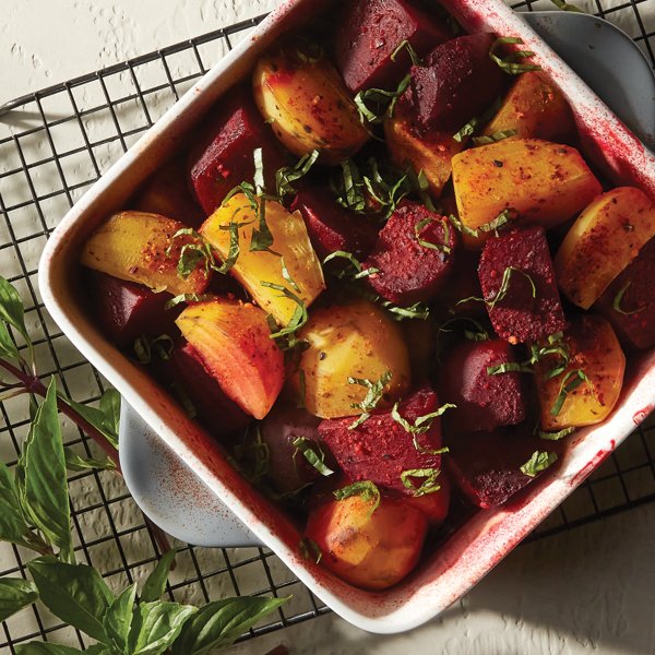 Spicy Sake Braised Beets