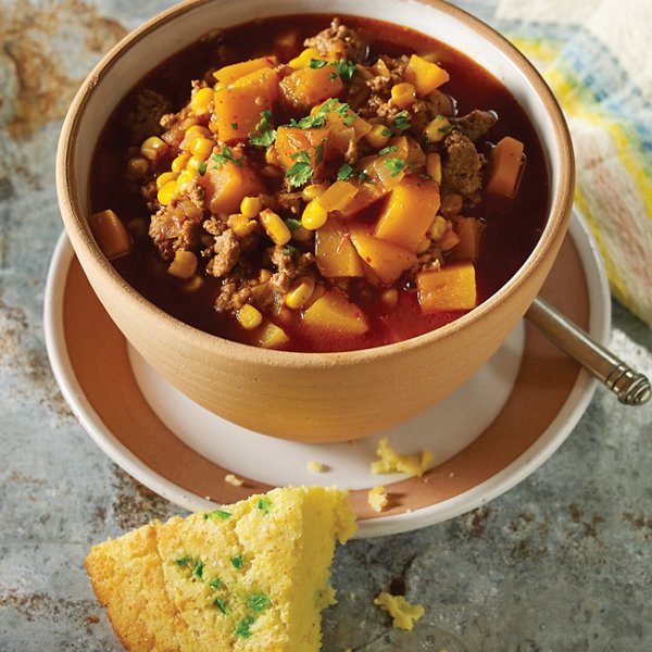 Spicy Turkey Chili with Butternut Squash