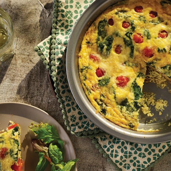 Spinach and Caramelized Onion Quiche