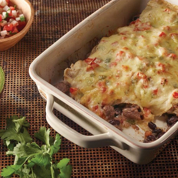 Steak & Black Bean Enchiladas