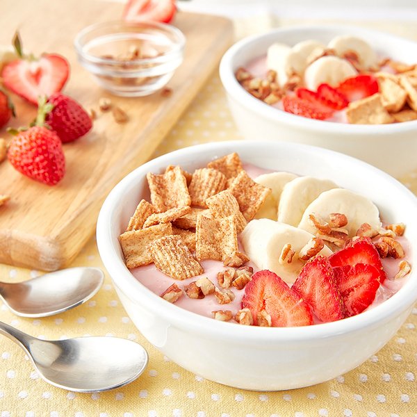 Strawberry-Banana Smoothie Bowls