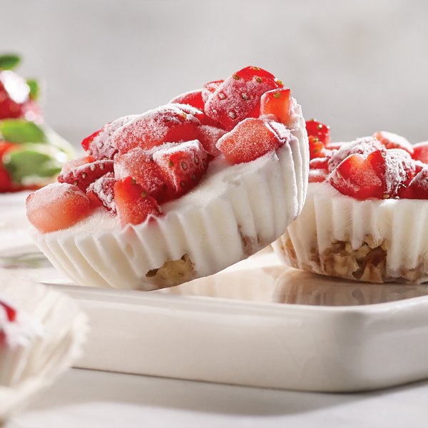 Strawberry Vanilla Fro Yo Bites