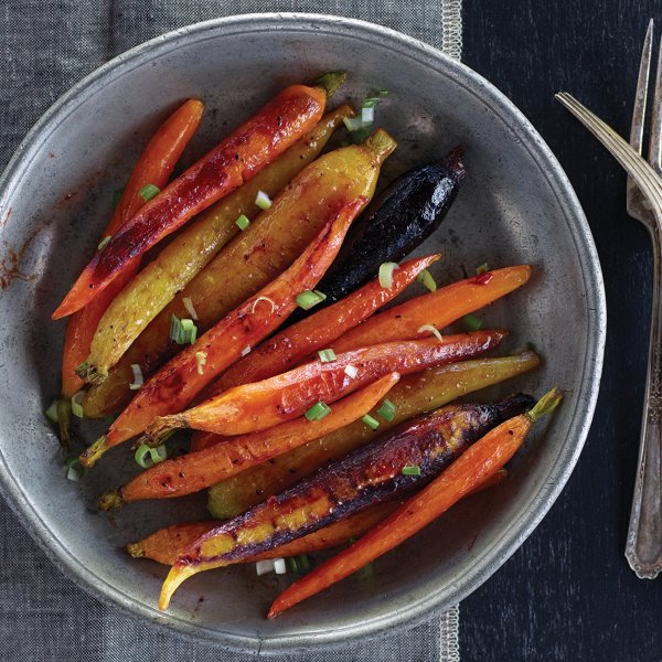 Sweet Hickory Roasted Baby Rainbow Carrots