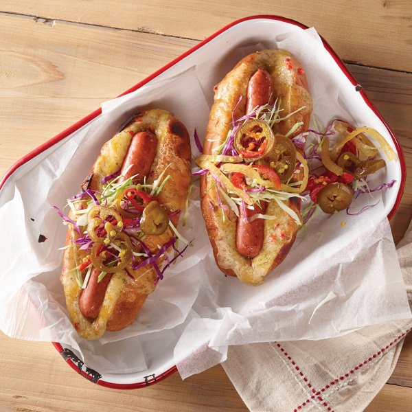 Toasted Pimento Cheese Dog