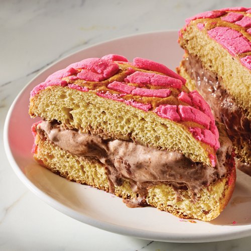 Toasty Cinnamon Concha Ice Cream Sandwich
