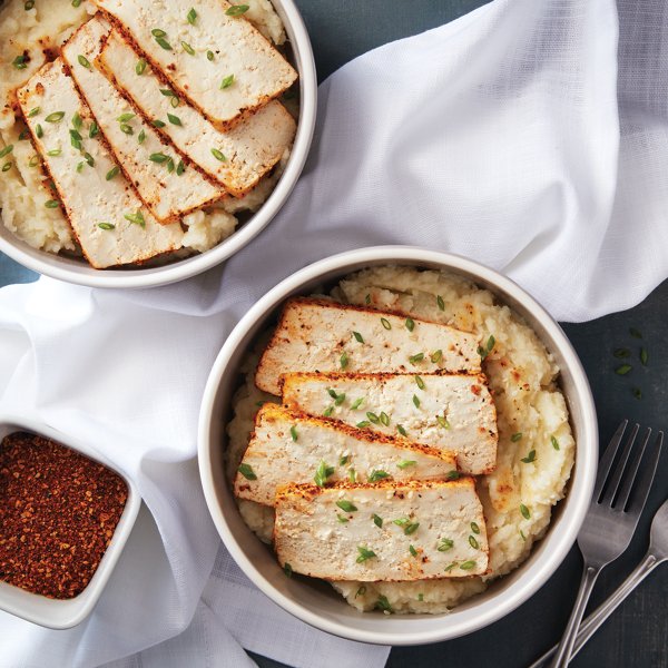 Tofu Roast with Mashed Cauliflower