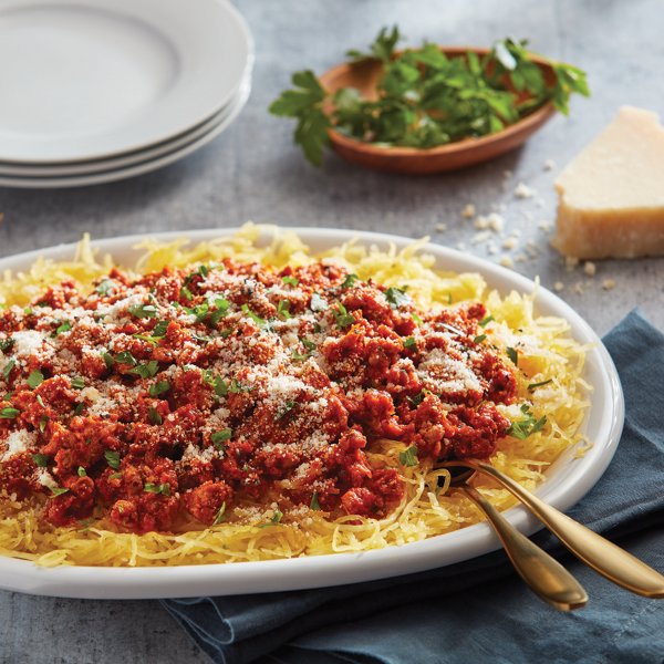 Turkey Bolognese with Spaghetti Squash