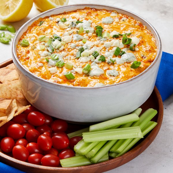 Vegan Buffalo Chicken “Chicken” Dip