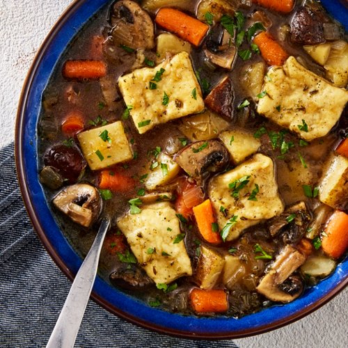 Vegetable Stew with Sage Dumplings