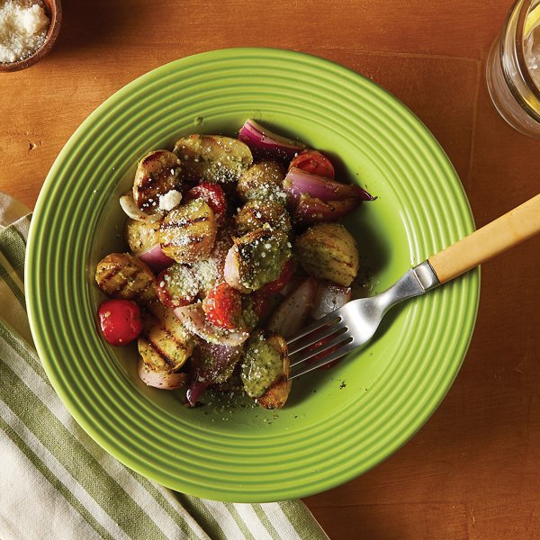 Verde Grilled Potato Salad