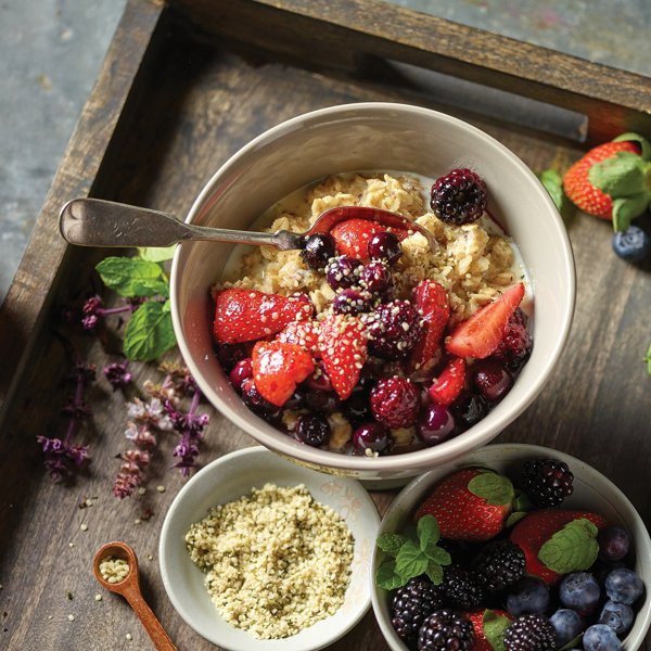 Warm Berry Oat Bowl