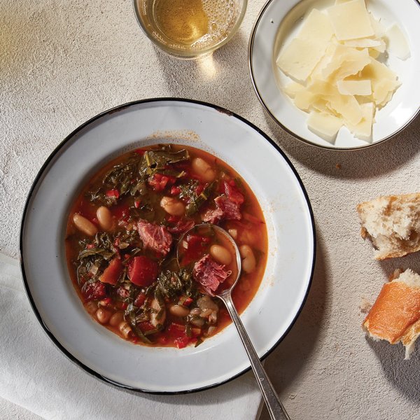 White Bean and Collard Minestrone