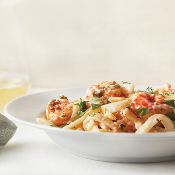 White Wine Garlic Butter Shrimp Linguine