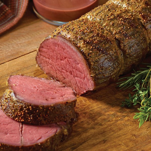 Whole Roasted Beef Tenderloin with Dijon Au Jus