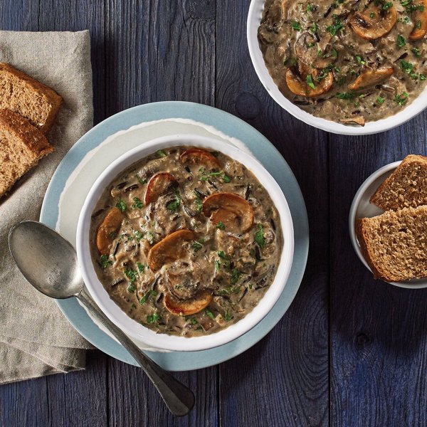 Wild Rice and Mushroom Soup