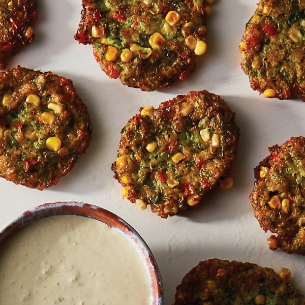 Zucchini and Sweet Corn Fritters