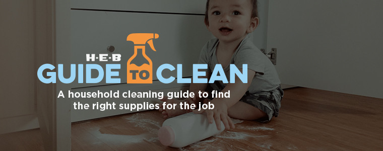 A household cleaning guide to find the right supplies for the job