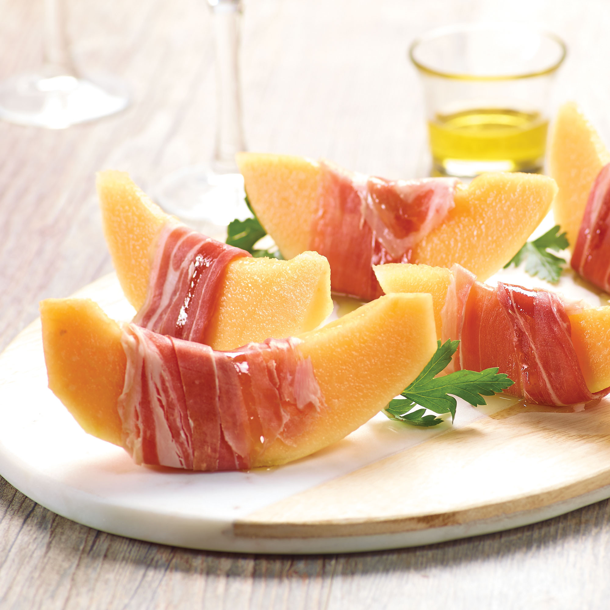 Prosciutto Wrapped Melon