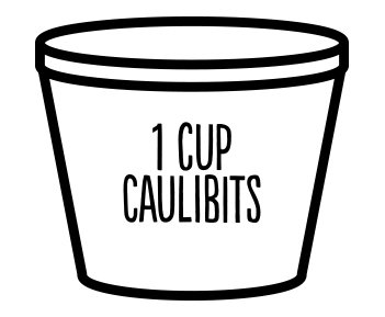 1 Cup Caulibits