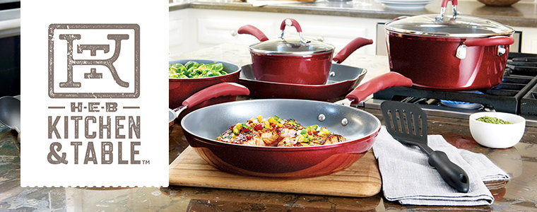 heb kitchen and table pans