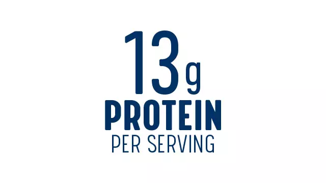 13g of protein per serving