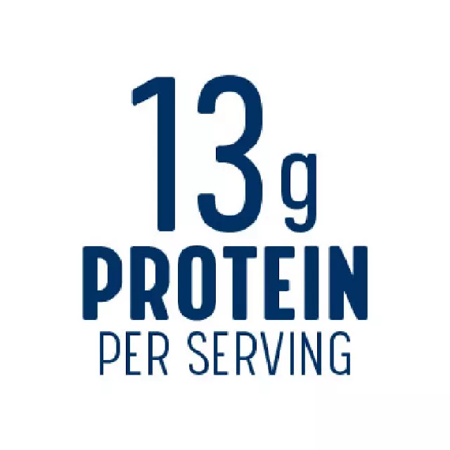13g of protein per serving