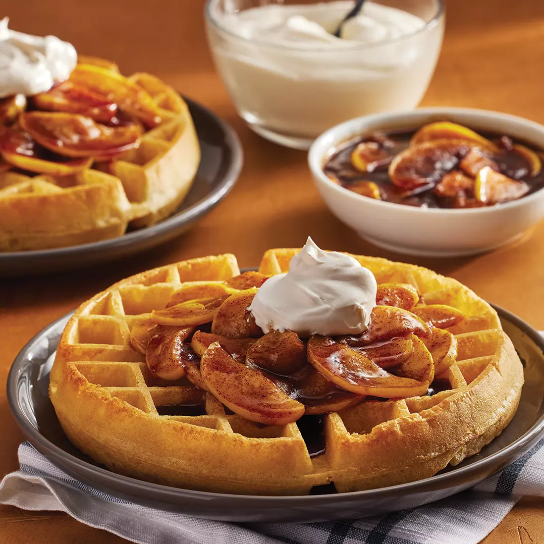 Quick breakfast waffles