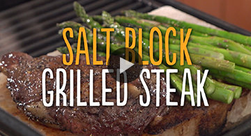 Salt Block Grilled Steak
