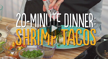 Watch 20-Minute Shrimp Taco Dinner