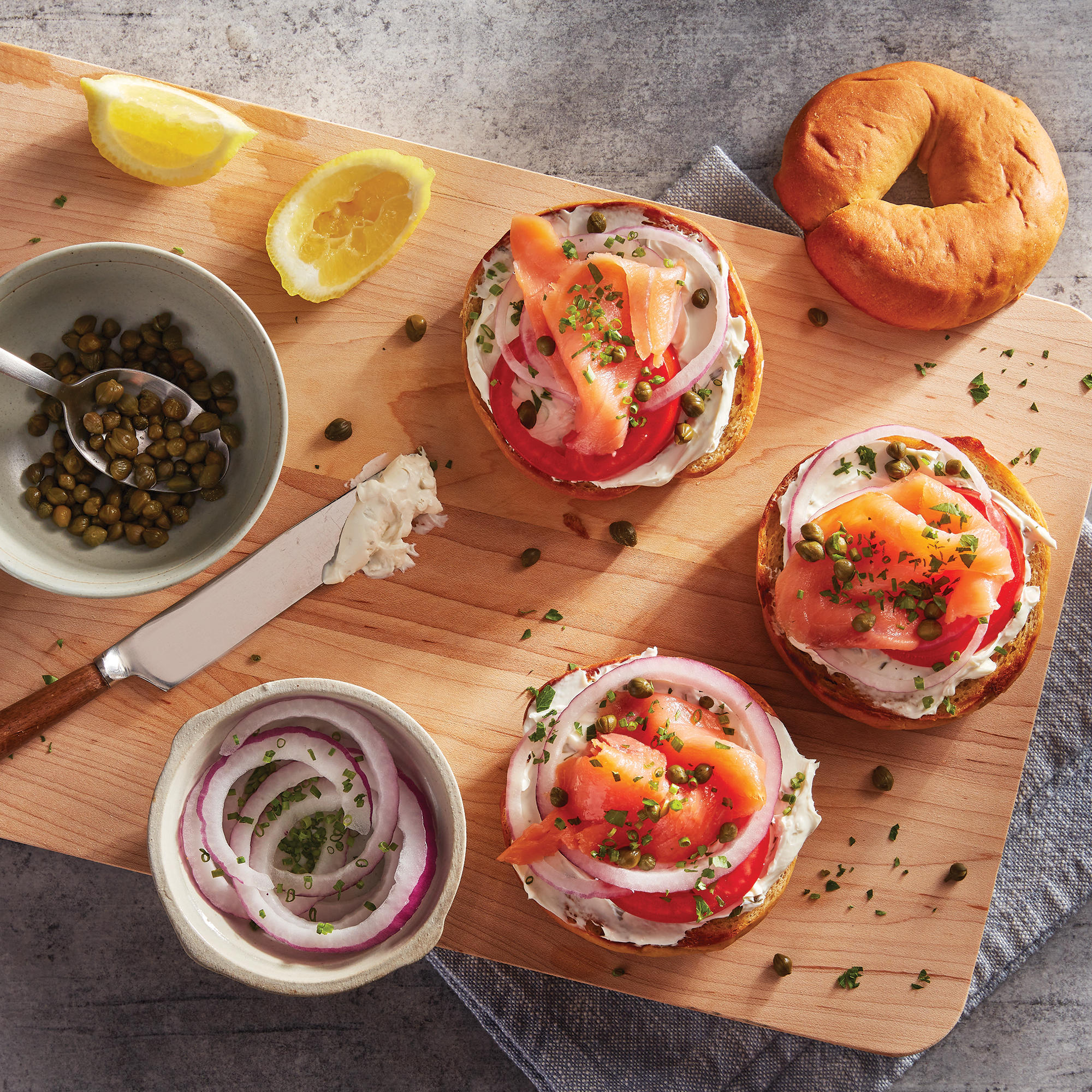 Lox and Bagel Quick Breakfast