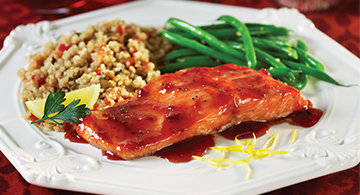 Raspberry Chipotle Grilled Salmon