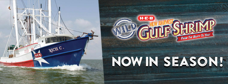 H E B Wild New Harvest Gulf Shrimp