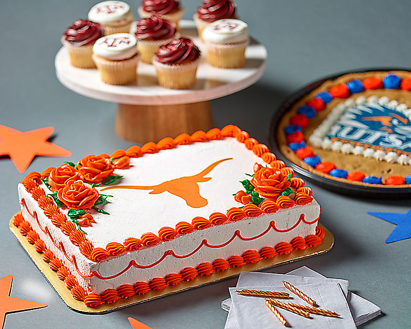 Shop H E B Cakes Quick Easy Online Ordering Heb Com - cupcakes collegiate cakes