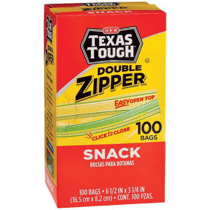 H-E-B Texas Tough Double Zipper Gallon Freezer Bags - Shop