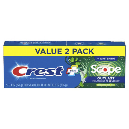 $2.00 off two (2) Crest, Oral-B, Glide or Fixodent Toothpastes, Toothbrushes, Mouthwash, Floss, Whitening or Denture Adhesive Oral Care Products (Retail Value $3.97 or More)