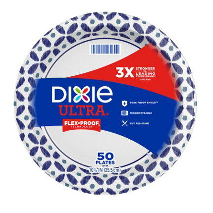 Dixie Everyday 10 in Paper Plates - Shop Plates & Bowls at H-E-B