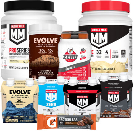 Muscle Milk Pro Advanced Nutrition Protein Shake & Gatorade Whey