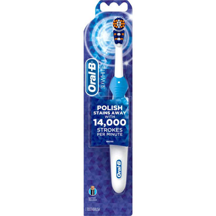 oral b complete battery powered toothbrush