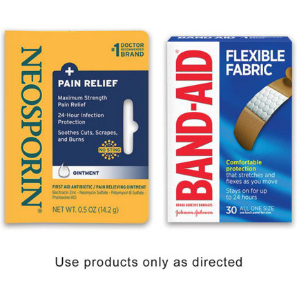 Band Aid Brand Flexible Fabric Adhesive Bandages All One Size
