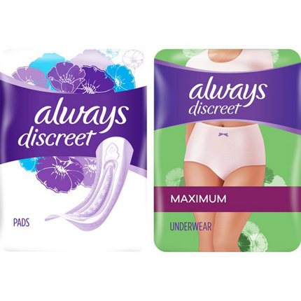 Save $3.00 ONE Always DISCREET Incontinence Products (excludes