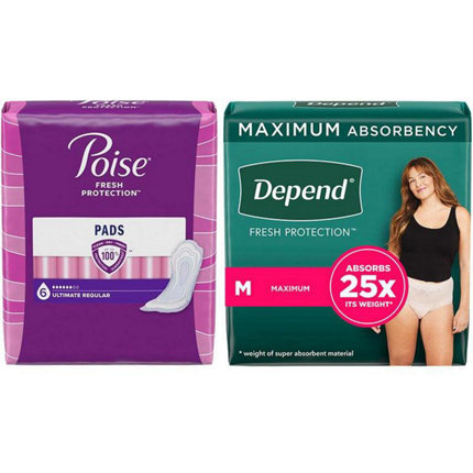 Depend Fresh Protection Adult Incontinence Maximum Underwear - Large - Shop  Incontinence at H-E-B