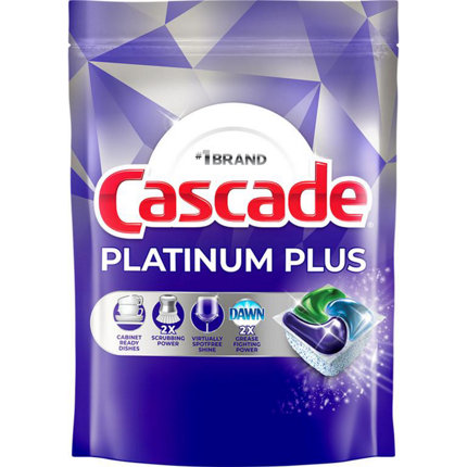 Save $0.50 ONE Cascade ActionPacs Dishwasher Detergent Bags 7 ct or Larger (excludes Cascade Platinum Plus 21ct XL bag, Platinum Plus 22ct bag, Cascade Platinum 27ct XL bag, All Cascade tubs, and trial/travel size).