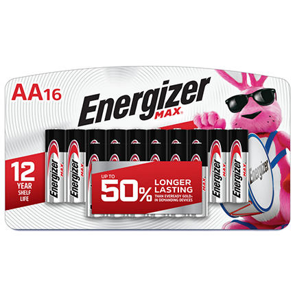 $6 off Energizer Max AA or AAA Batteries, 16 or 24 pk.