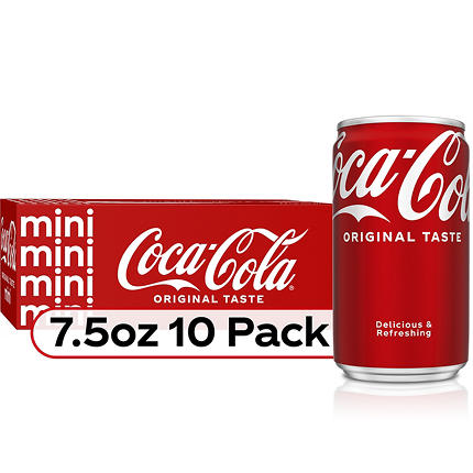 3 for $15 (when you buy 3) Coca-Cola, 10 pk. / 7.5 oz. mini cans, assorted varieties