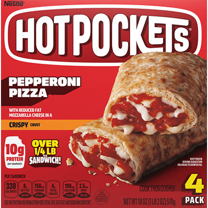 $1 off Hot Pockets Sandwiches, 4 ct., assorted varieties