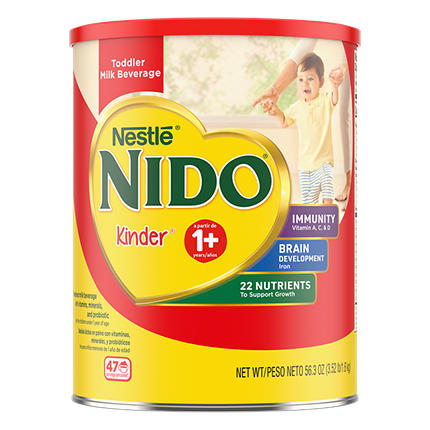 $2 off Nestle Nido Kinder 1+ Toddler Milk Beverage or Nido Fortificada Dry Whole Milk Powdered Drink Mix, 3.52 lb.