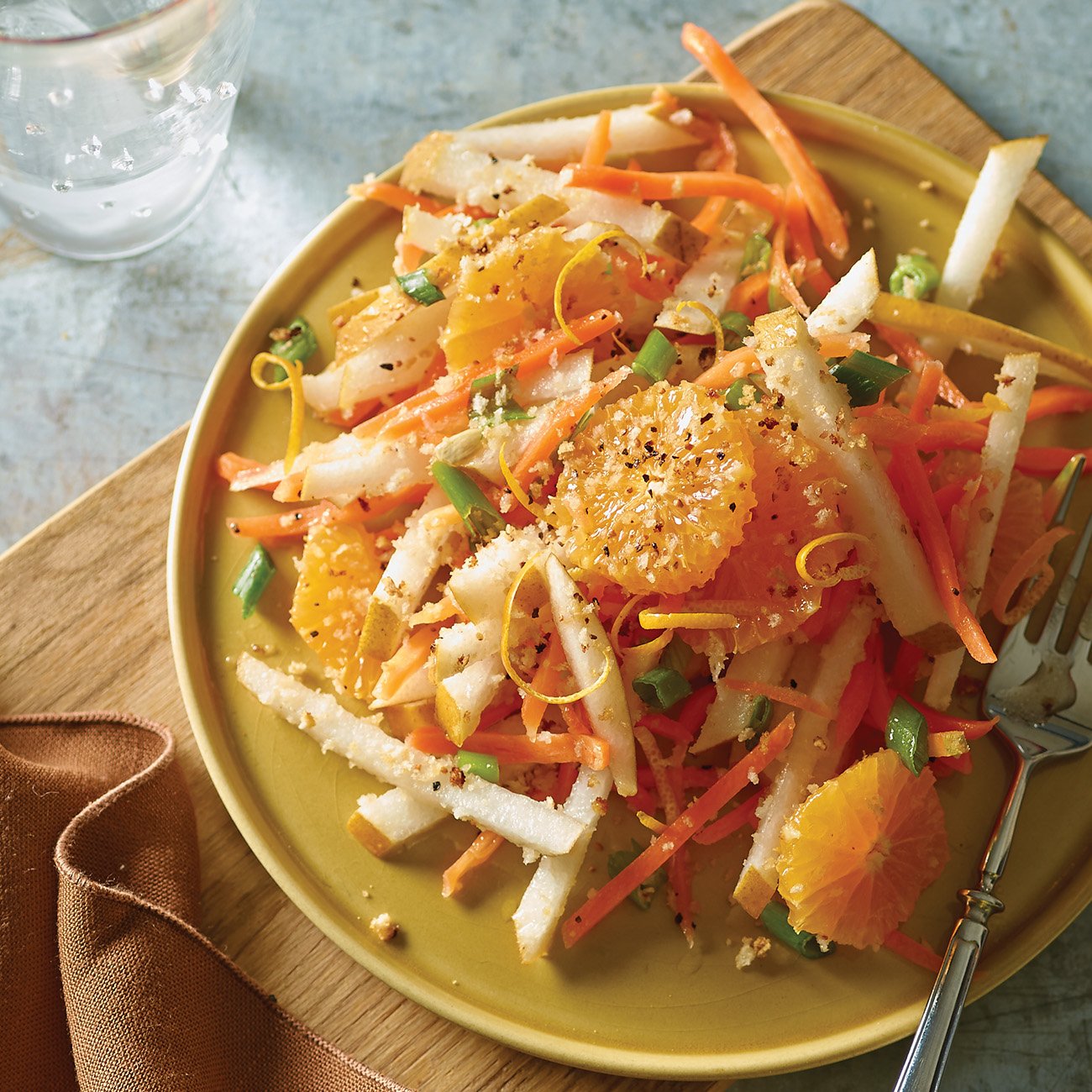 Julienned Asian Pear and Carrot Salad