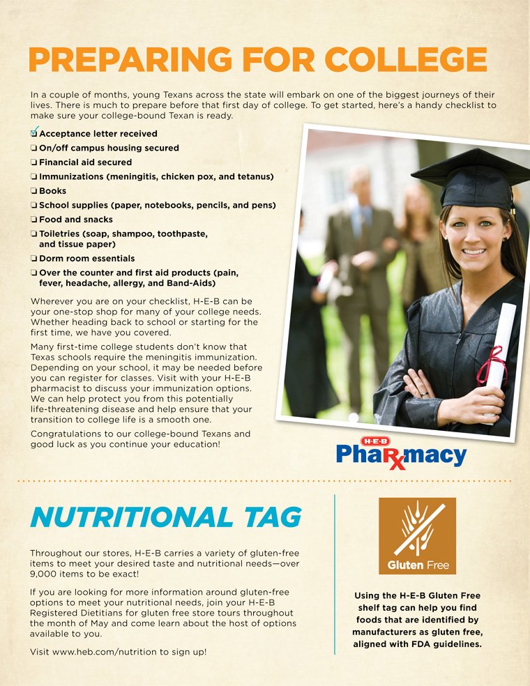 My Health and Wellness May 2015 HEB